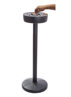 Cenicero de aluminio forjado lacado negro 